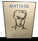 1964年 アンリ・マティス(大きな顔のカティア)「MatisseLithographies-EauxFortes」展リトグラフ刷ポスター(ヴィンテージ)【中古】【送料無料】　