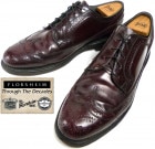 70s フローシャイム FLORSHEIM フルブローグ ロングウィングチップシューズ　9 1/2D(27.5cm相当)(メンズ)【中古】