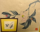 福井 昭雄 「つばき」水彩画(印あり)【中古】