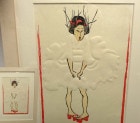 Loy作 「モンロ風」版画/ リトグラフ　(エディション・サインあり)太子判サイズ【中古】