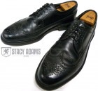 1970s ステイシーアダムス STACY ADAMS シボ革ウイングチップシューズ　9 1/2D/B(27cm相当)(メンズ)【中古】