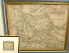 ヴィンテージ 19世紀  J.DOWER　西洋地図 　版画(インテリア・オブジェ)【中古】