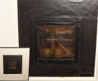 深澤義人　「想」銅板打ち出し作品【中古】|置物・トイ|インテリア