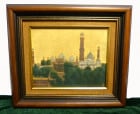 平山郁夫 「古都ラホール」キャンバスプリント/複製画　F3/3号【中古】