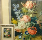 ヤン・フランス・ファン・デール / Jan Frans van Dael / キャンバスプリント(複製画) 額装【中古】