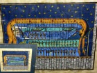 パピルス画　古代エジプト / 絵画 額装 (サインあり)/A3【中古】