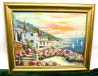 Sensi作 油彩画 金色額縁 / 額装【中古】