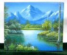 作者不明  風景画 / 油絵/ 油彩画/アート【中古】