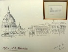 1985年製　外国人作家 / 作者不明　「Roma」リトグラフ/版画(サイン・エディション有)　【中古】