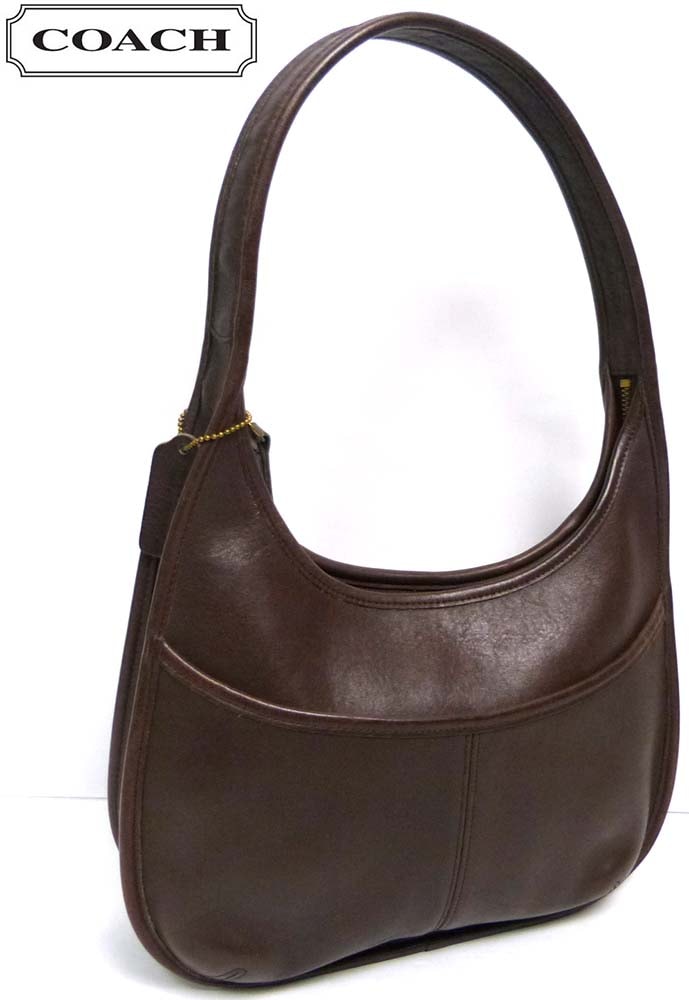 ✨美品アメリカ製COACHコーチ オールドコーチ ハンドバッグ 茶 9995 USA製 オールドコーチ OLD COACH 本革レザー ハンドバッグ (茶