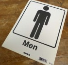 サインプレート / 看板 「Men」トイレ/インテリア/アメリカン雑貨【中古】|置物・トイ|インテリア