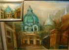 Shimafa　油彩画 / 風景画　F6/6号額装(寄贈　社団法人　日本美術家連盟)【中古】