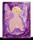 1999年 Terarika作 ヴァイオキレット/Light ball angel 油彩画 / 油絵 F0/0号　【中古】