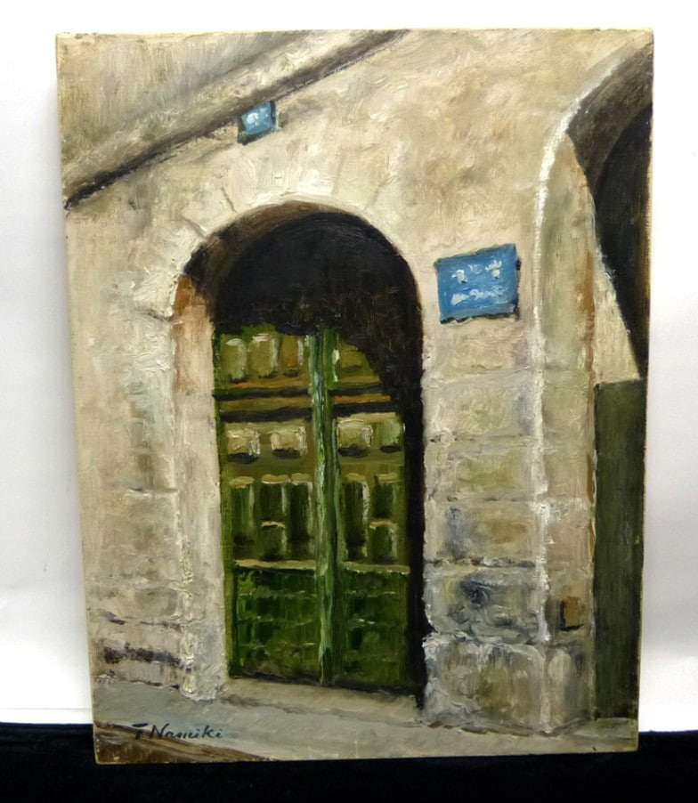 昭和56年制作 作者不明 風景画 / 油彩画 (油絵)F6/6号【中古