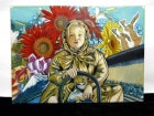 平成6年作　藤森由紀　油彩画(油絵)  / 人物画　4号/F4【中古】