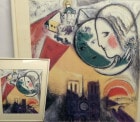 Marc Chagall / マルク シャガール / ロシア・アヴァンギャルドとの出会い〜交錯する夢と前衛〜　ポスター額装【中古】