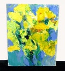 油彩画 / 油絵 / 静物画 / 花 キャンバス画 F3/3号【中古】