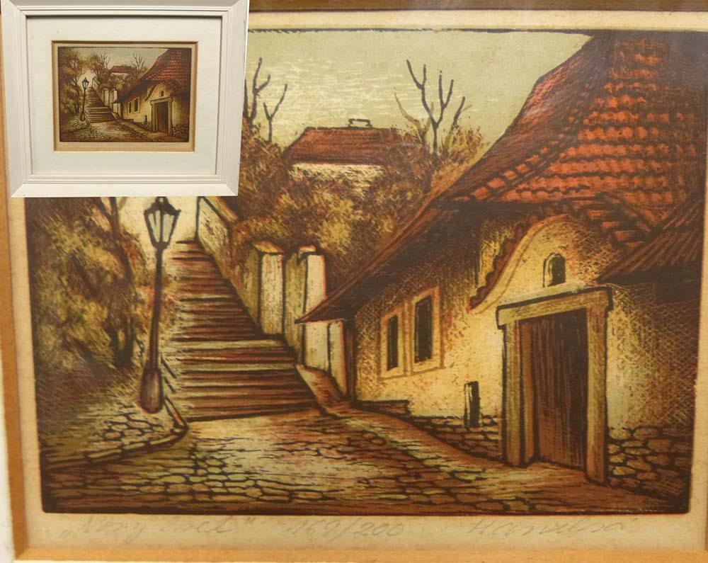 作者不明 版画 / リトグラフ 風景画 (エディション・直筆サイン