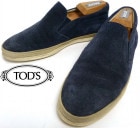 イタリア製 TOD'S /トッズ / スエード エスパドリーユ/ スリッポンシューズ  5 1/2(24.5cm相当)(メンズ)(定価約6万円)【中古】