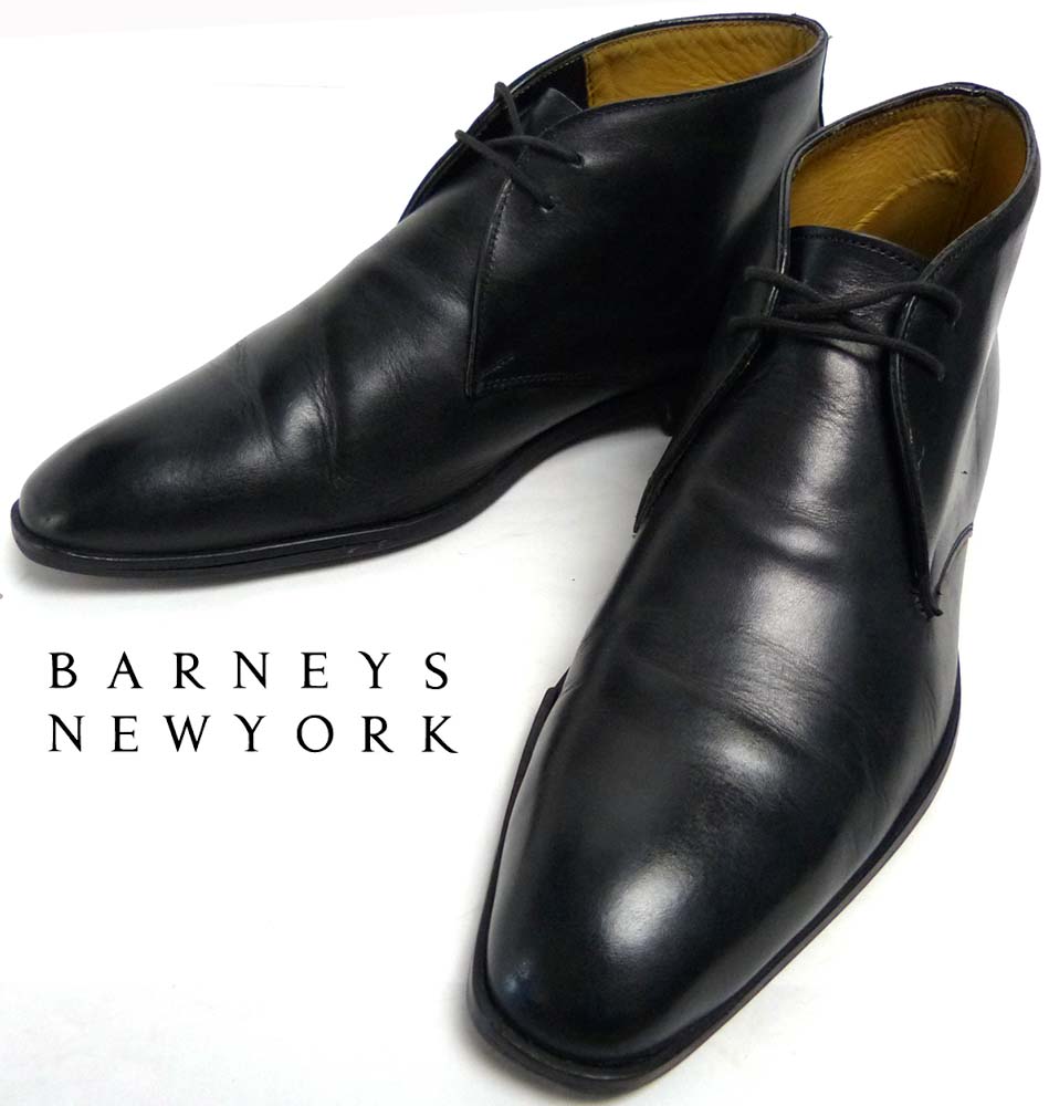 【訳あり】イタリア製 バーニーズニューヨーク / BARNEYS NEW YORK チャッカブーツ　 40(25.5cm相当)(メンズ)【中古】-アンティーク雑貨・中古革靴の通販サイトのAwesome