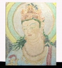 伊藤寛延作　法隆寺壁画観音菩薩頭部　仏画 / 仏教美術 油彩画 【中古】