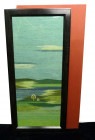 北海道手織つむぎ 優佳良織工芸館 額装品/伝統工芸 エルム ユーカラ織【中古】