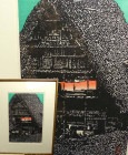 わたなべ 淑子 「Village Slumkei I」木版画　【中古】