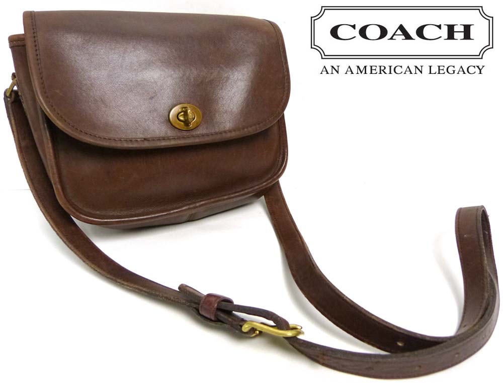 1980 USA製 OLD COACH オールドコーチ 本革 ターンロックショルダー