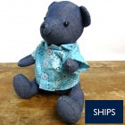 シップスキッズ / SHIPS KIDS シップスキッズ  デニム生地 テディベア 【中古】|置物・トイ|インテリア