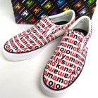 【未使用】SKECHERS × KANSAI YAMAMOTO / スケッチャーズ×山本寛斎　スリッポン / スニーカーUS8.5(26cm相当)(メンズ)(箱・トートバッグ付き・デッドストック)【中
