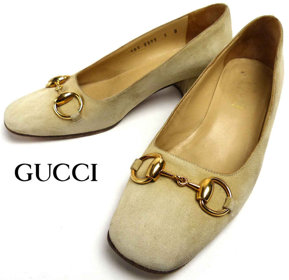 イタリア製 GUCCI / グッチ スエードパンプス /ヒール 5B(22cm相当 