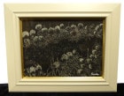 松本久美子 作　版画？　F4 /4号 額装【中古】