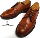 REGAL / リーガル East Cost Collection ウイングチップシューズ 24(24cm相当)(メンズ)【中古】|ドレスシューズ