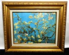 ゴッホ「アーモンドの花咲く枝」6号 立体複製名画  /豪華額装(ジクレー＋油彩画風直筆仕上げ)【中古】【送料無料】