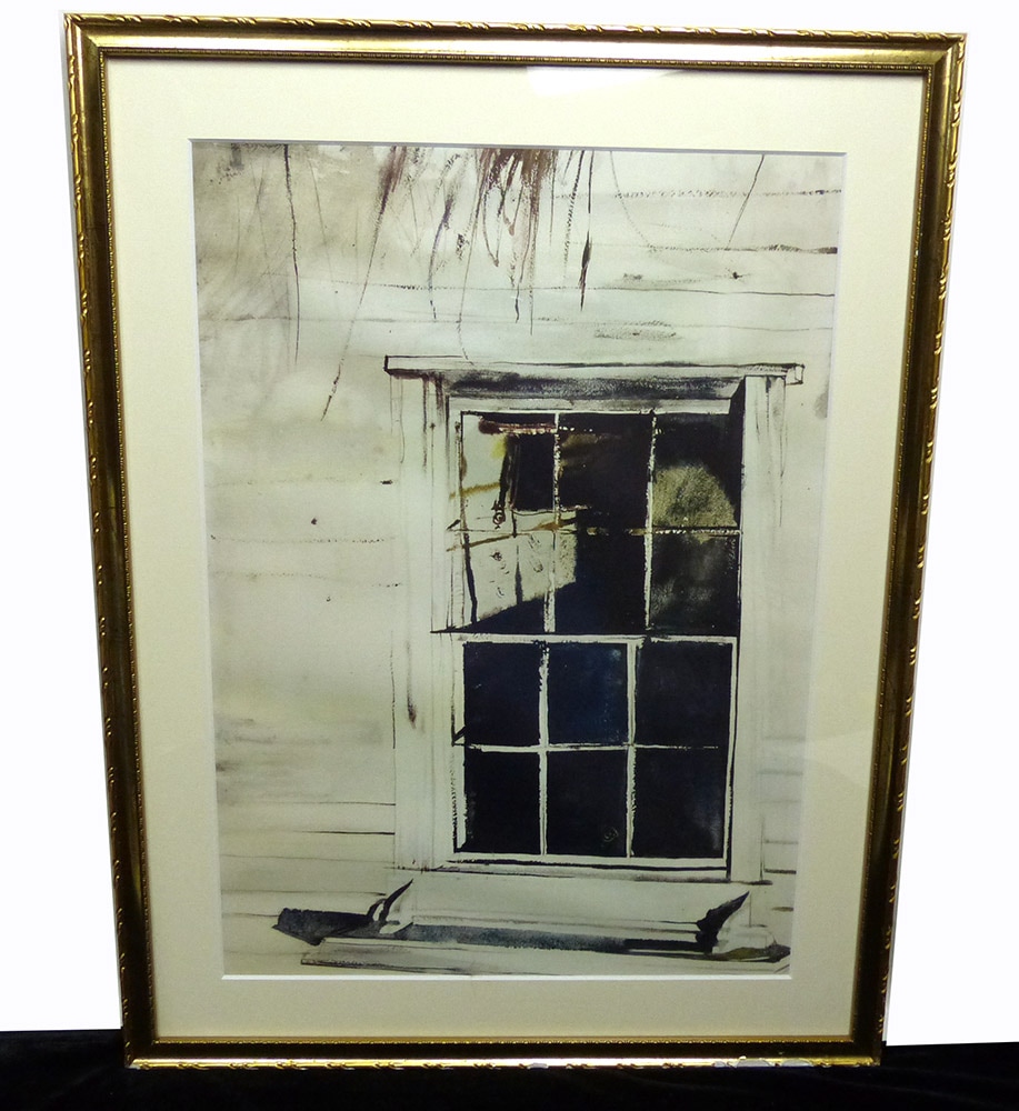 Andrew Wyeth、WITCH DOOR、希少画集画、新品高級額、額装付 Andrew Wyeth、WITCH DOOR、希少画集画、新品高級額、額装付