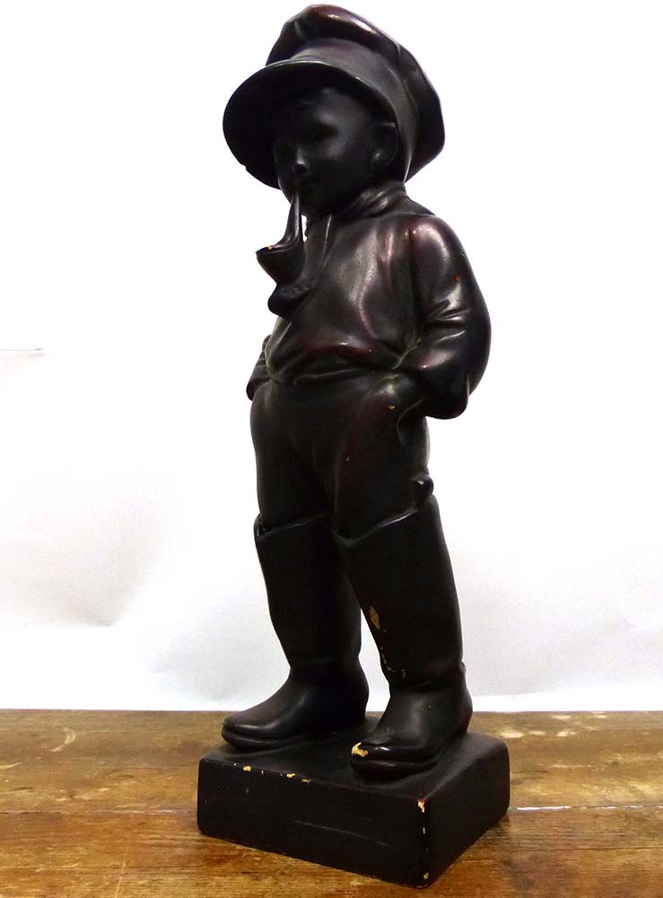 マドロス少年 石膏像 ヴィンテージ 置物 マドロス少年 / 陶器 / 石膏像 /オブジェ / インテリア【中古