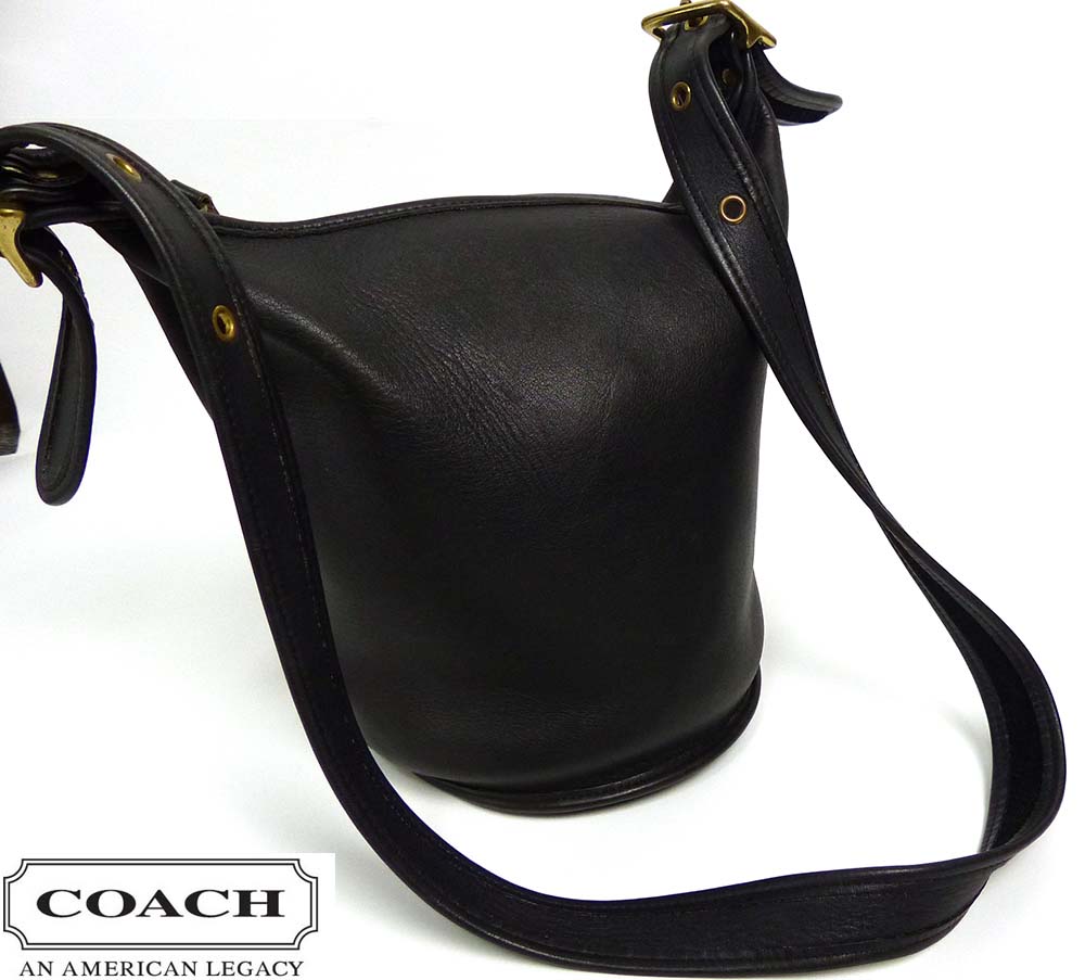 1990年代 USA製 オールドコーチ / OLD COACH 本革 小ぶり バケツ
