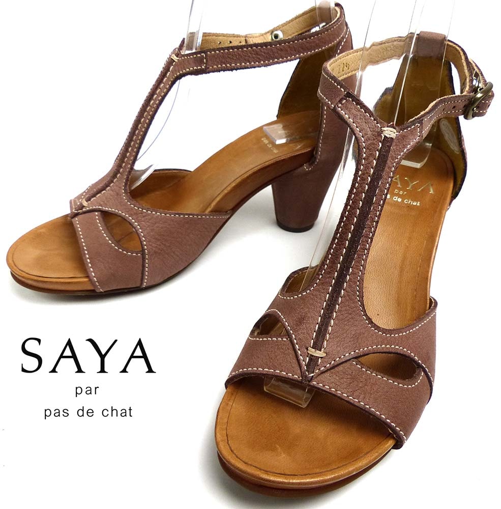 売れ筋商品 / SAYA サヤ (22.5cm相当 ストラップサンダル レザー 靴