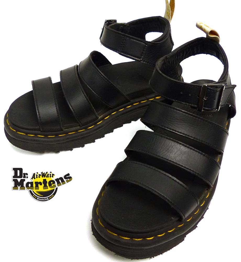 Dr.Martens BLAIRE PATENT/ ドクターマーチン ブレア ストラップ サンダル  UK6(25cm相当)(メンズ・レディース・定価約2.5万円)【中古】-アンティーク雑貨・中古革靴の通販サイトのAwesome