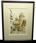 宮園 進　/　水彩画　額装(サインあり)【中古】