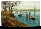 作者詳細不明 油彩画 / 風景画　P6/  6号サイズ【中古】