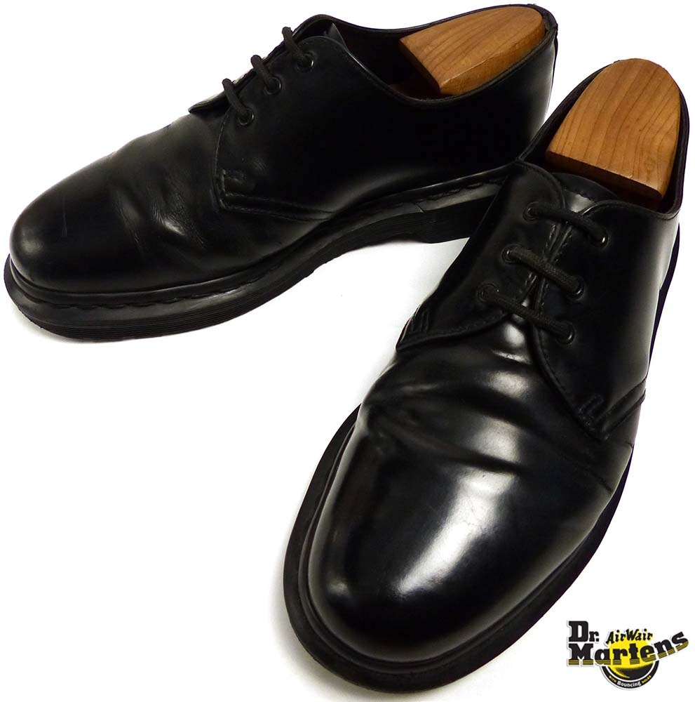 Dr.Martens / ドクターマーチン 3ホール プレーントゥシューズ  UK7(25.5cm相当)【中古】-アンティーク雑貨・中古革靴の通販サイトのAwesome