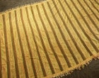 インド綿 裂き織り コットンラグ / カーペット　/ 絨毯　(180×270cm )【中古】