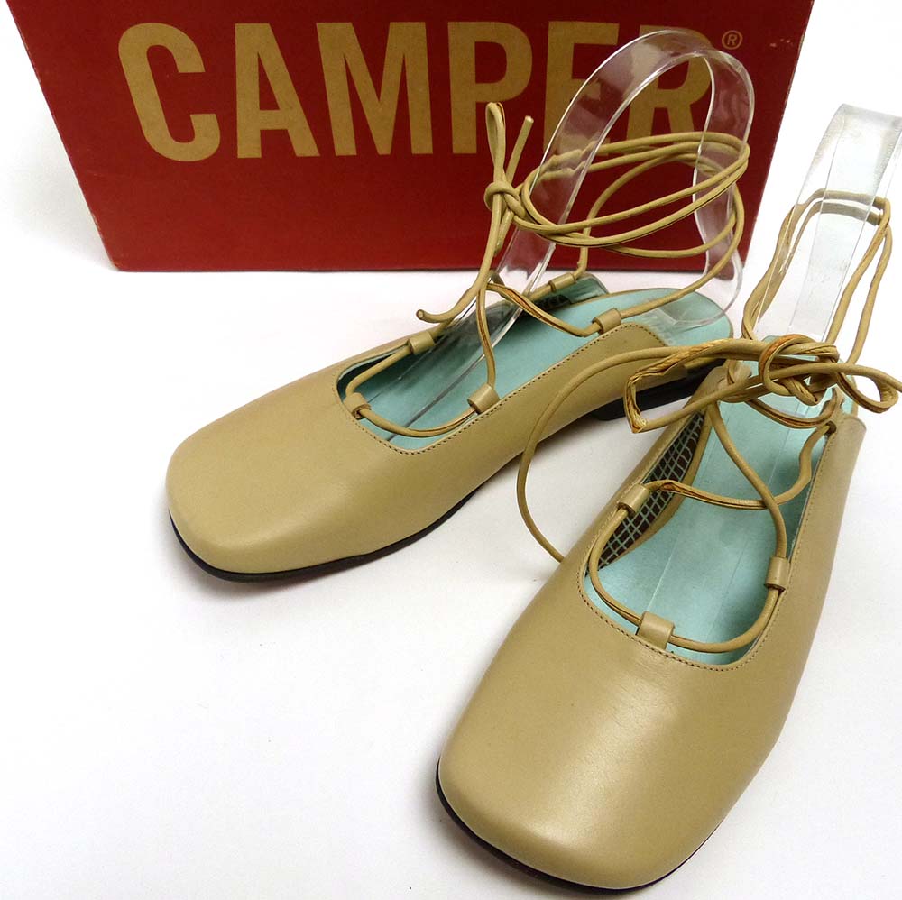 未使用】CAMPER / カンペール レースアップ ラウンドトゥシューズ 36 