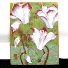 作者不明 水彩画 / 花/ 静物画 油絵F0/0号【中古】