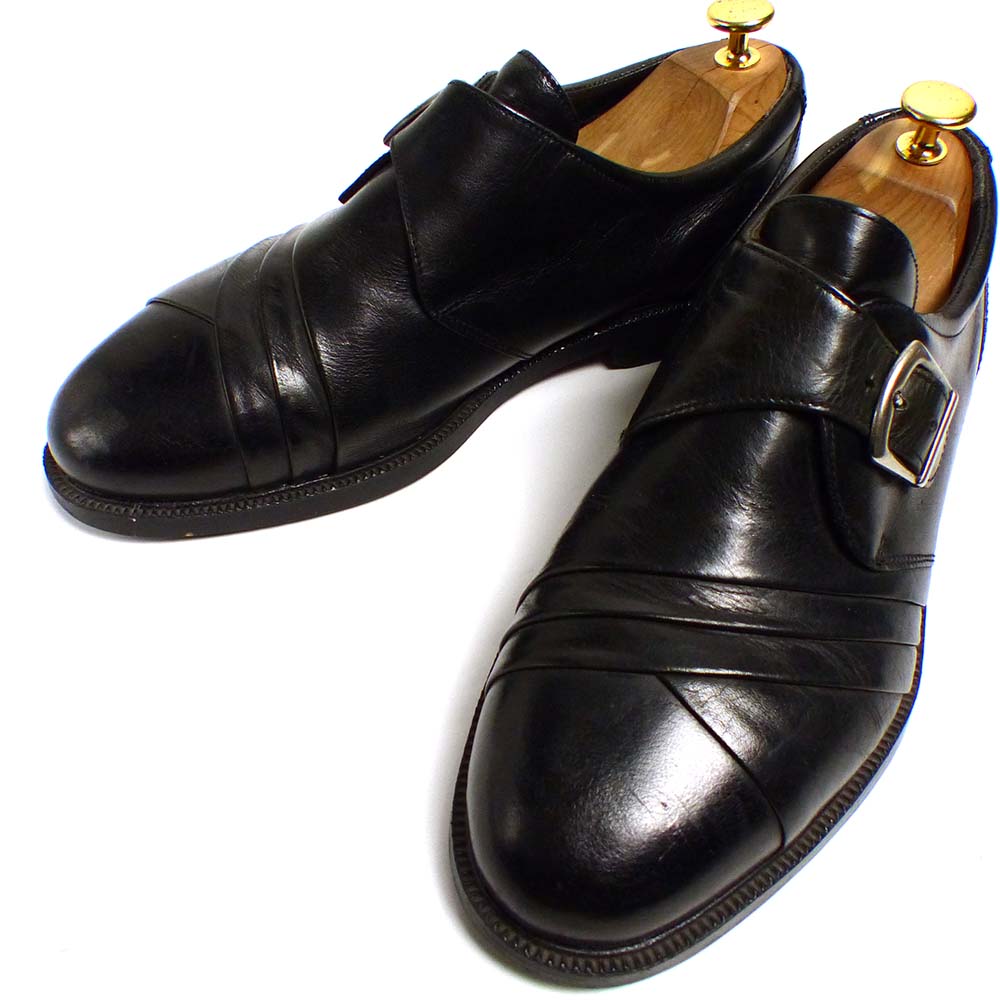 ★ クラークス ビジネスシューズ モンク ストラップ ブラウン US7.5(24.5cm) カジュアル オシャレ 仕事 15775 (0220277646) W2377⁄⁄デッドストック*クラークス⁄Clarks*メンズ8.5⁄モンクストラップ