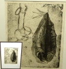 作者不明 銅板画 / エッチング / 魚(サイン・エディションあり)【中古】