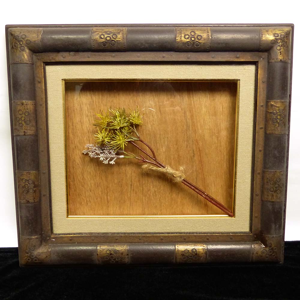 レトロ /オールド シャビーな 装飾付き額縁 フレーム (油彩額縁)F3/3号