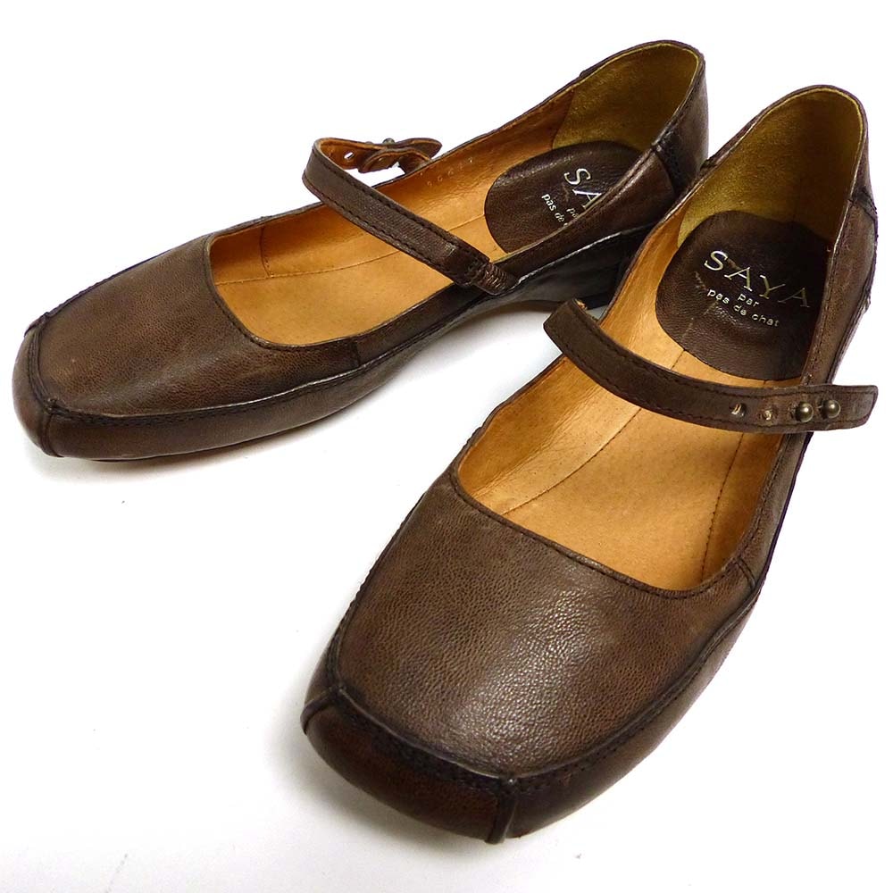 SAYA ブラウン バレエシューズ　　23、5 試着のみ SAYA ブラウン バレエシューズ 23、5 試着のみ SAYA 23.5cm｜靴