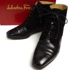 イタリア製 Salvatore Ferragamo / サルヴァトーレ フェラガモ コンビレザーブーツ　6D(23cm相当)(レディース)【中古】